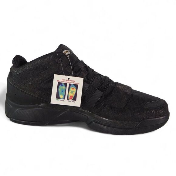 Adidas 2008 ClimaCool Mid Top Basketball Sneakers Triple Black 061208 Men's 12.5 - Picture 7 of 13